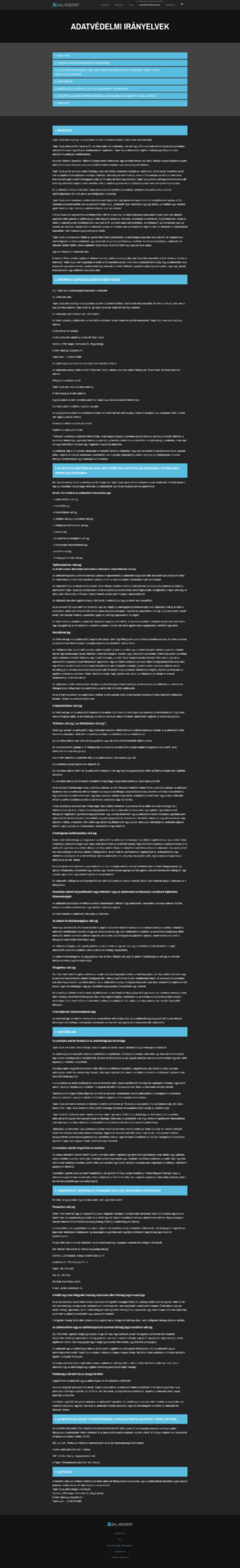 Adatvédelmi-irányelvek-Call-Register