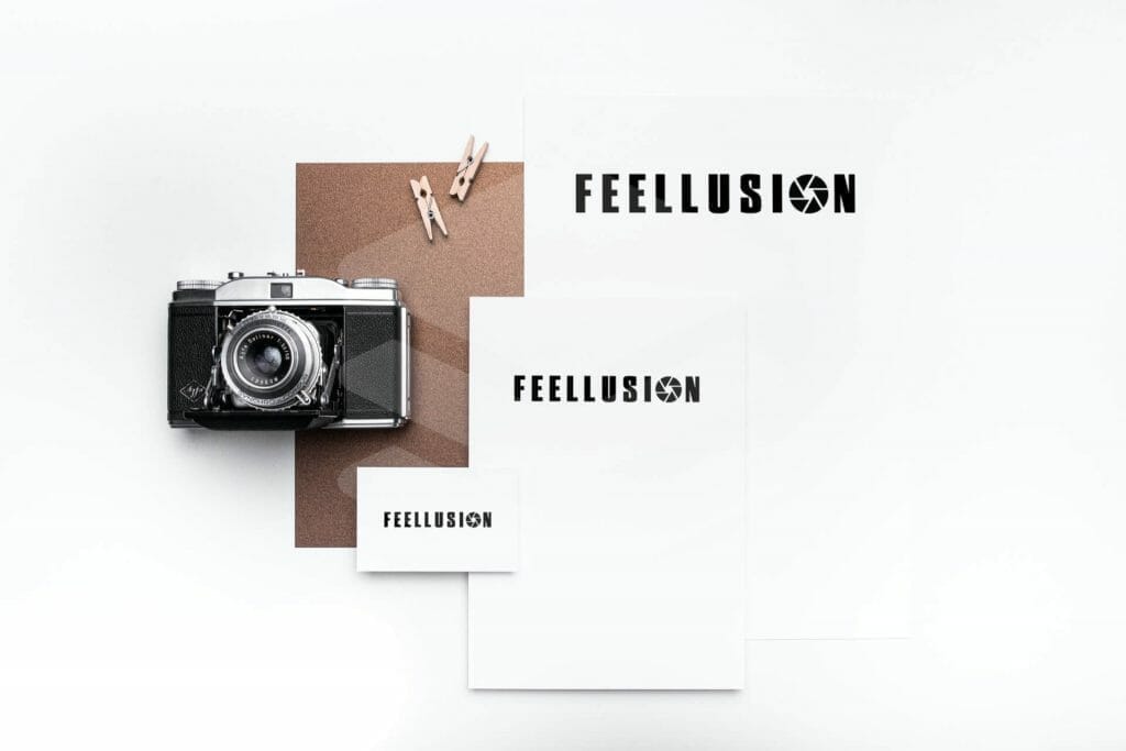 Fellusion logó mockup
