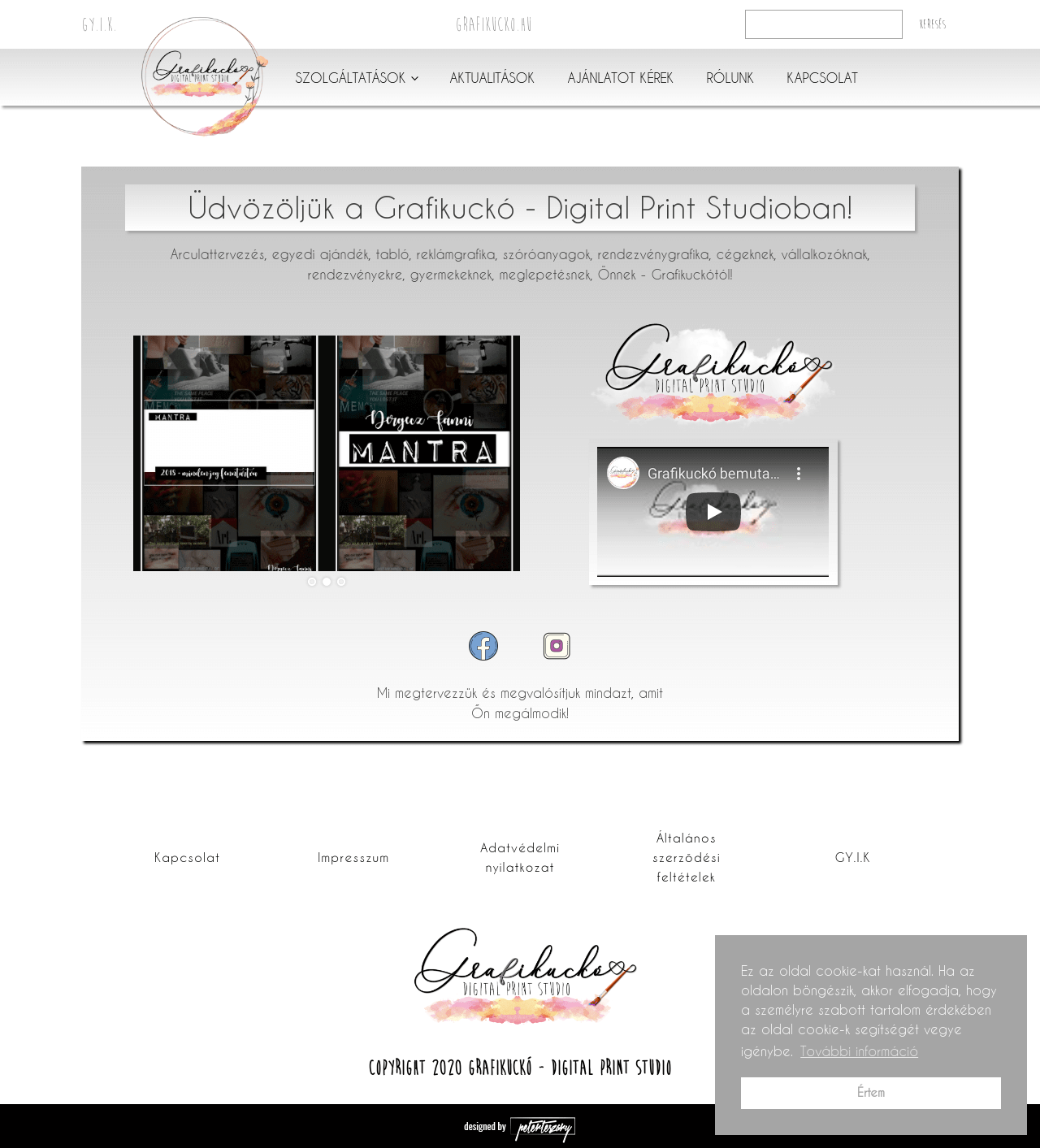 A Grafikuckó weboldal fejlesztés