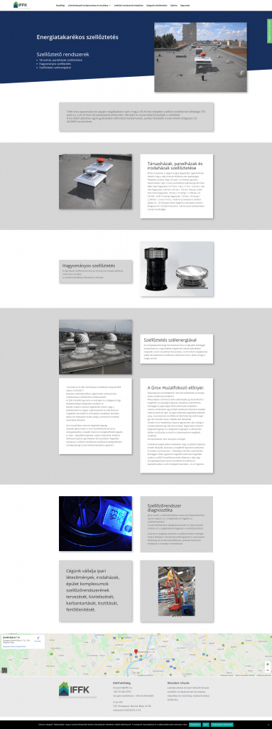 IFFK weboldal fejlesztés