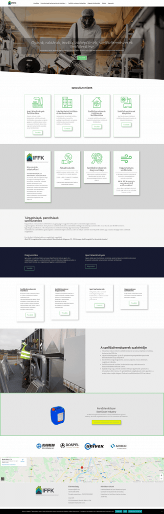 IFFK weboldal fejlesztés