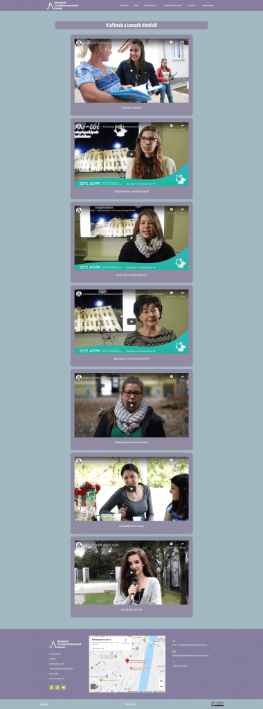 Alkalmazott Tarsadalomtudomanyok Tanszekweboldal fejlesztés