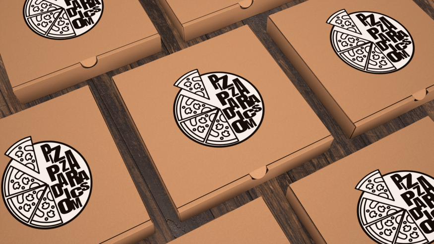 Pizzaparadicsom logóterv