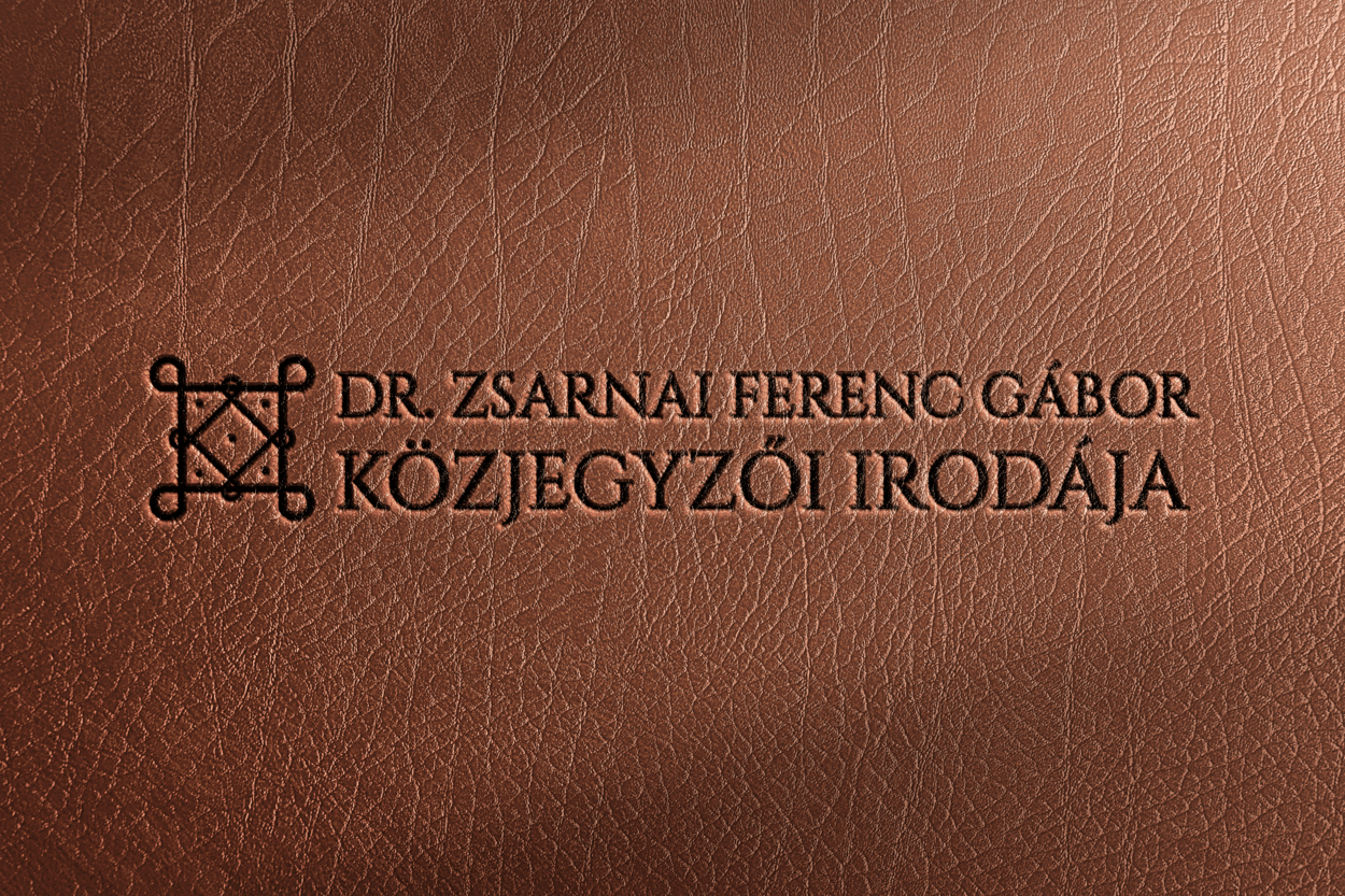 Dr. Zsarnai Ferenc Gábor Közjegyzői Iroda Logótervezés