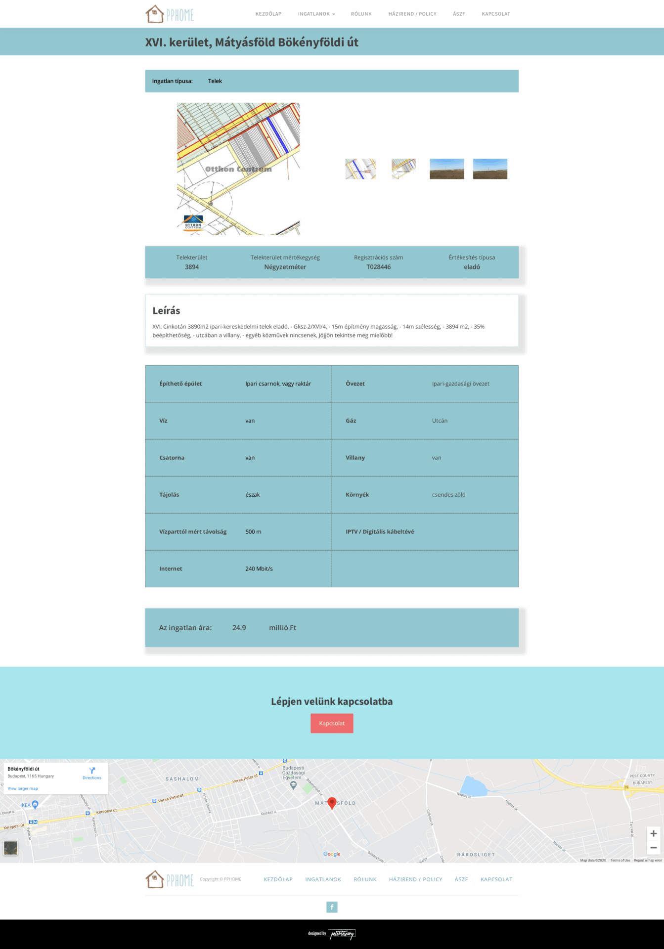 PPHOME Weboldal fejlesztés