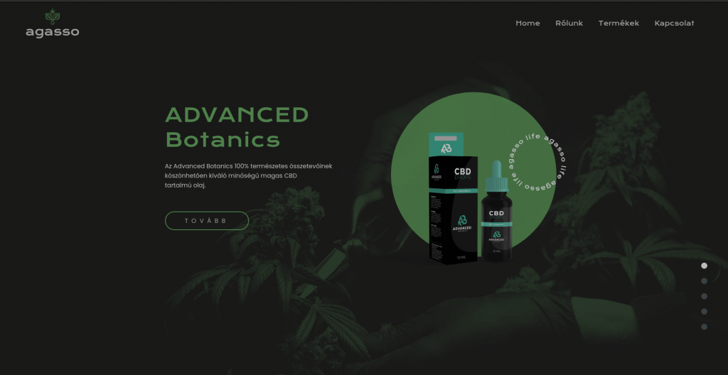 Agasso Life weboldal fejlesztés