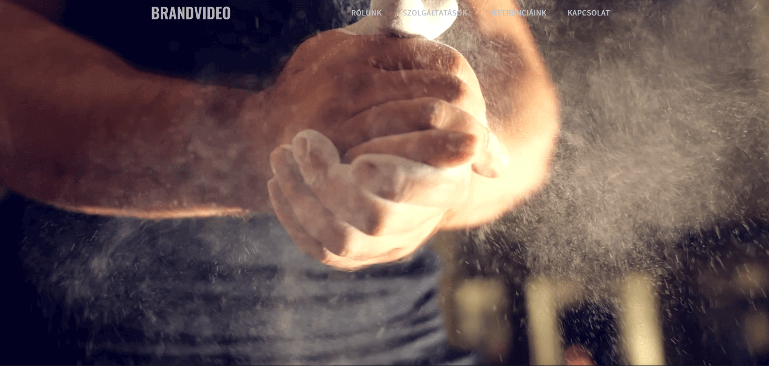 Brandvideo.hu weboldal fejlesztés