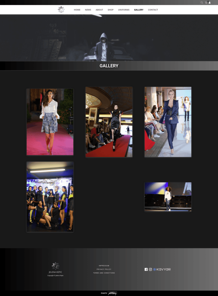 Jelena Kepic weboldal fejlesztés