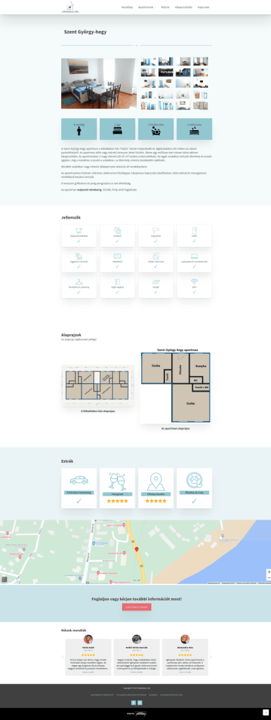 Kékablakosház weboldal fejlesztés