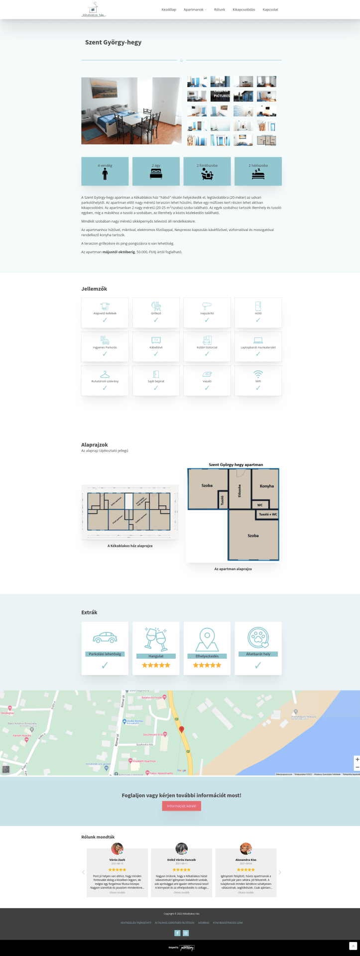 A kekablakoshaz.hu weboldal fejlesztése