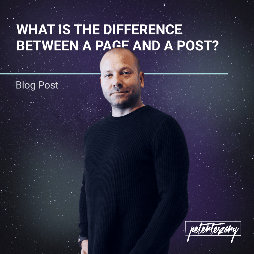 WHAT IS THE DIFFERENCE BETWEEN A PAGE AND A POST