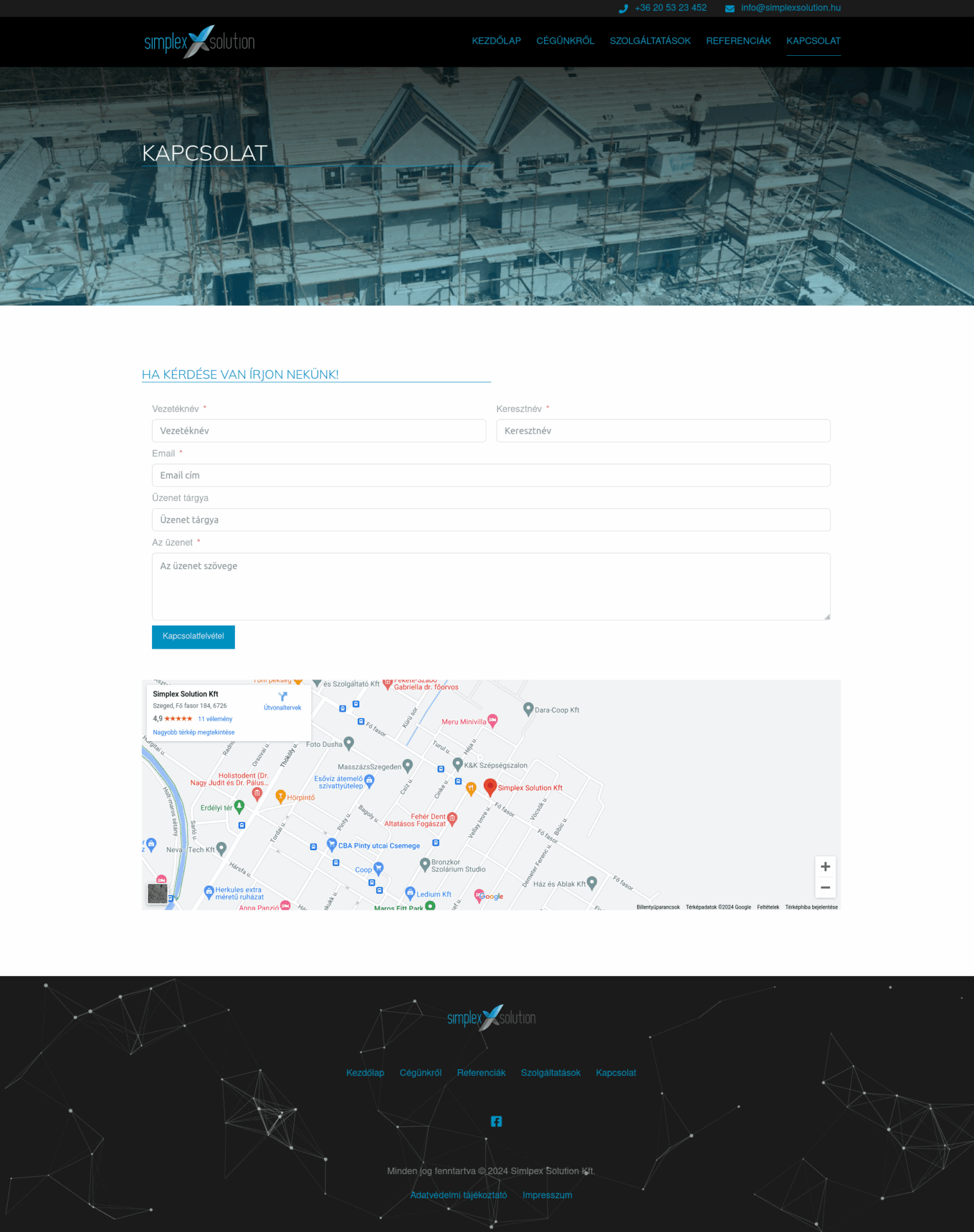 Simplex Solution weboldal fejlesztés 4-min