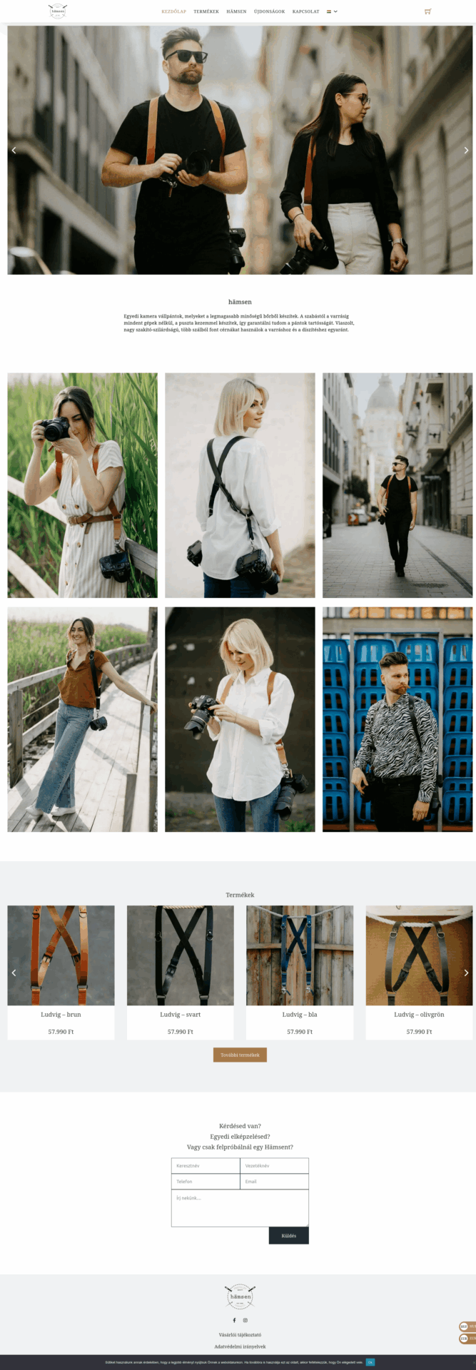 Hämsen Harness WebShop fejlesztés