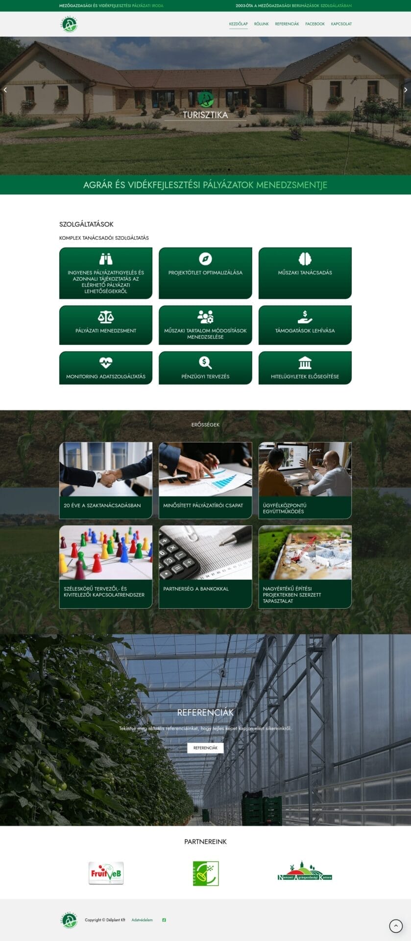 A Délplant Kft. Weboldalának fejlesztése